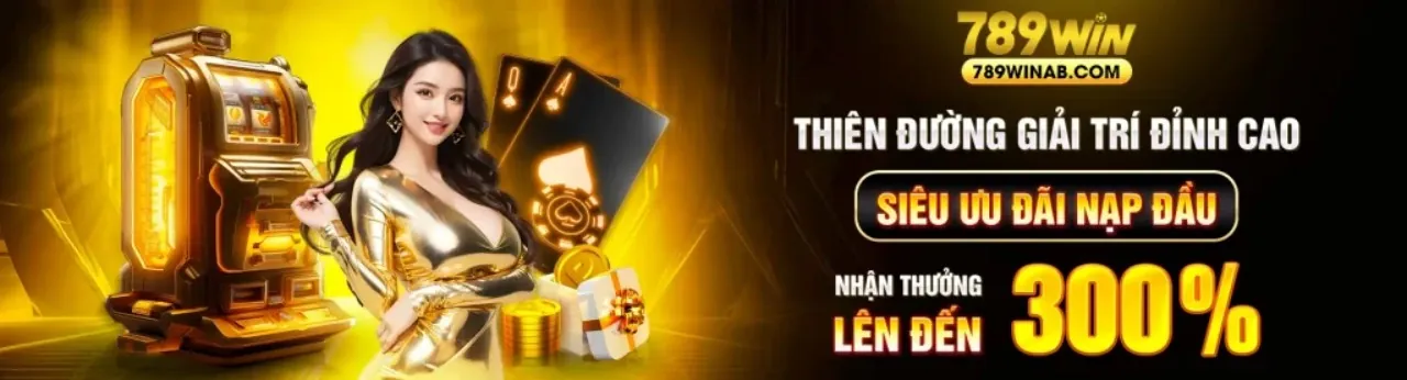 Máy đánh bạc VIN777VIN với ánh sáng rực rỡ và biểu tượng jackpot